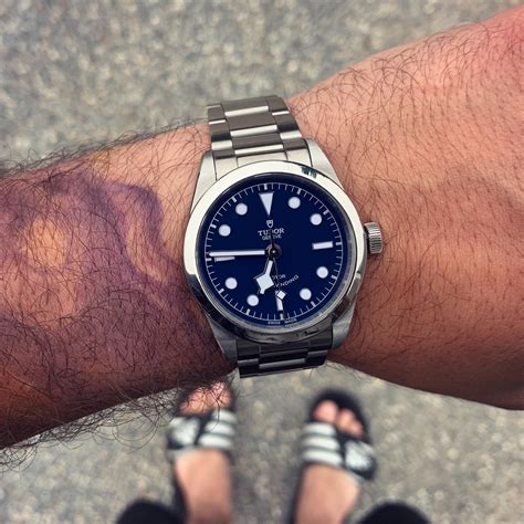 tudor heritage black bay blue replica|tudor black bay 36 price.